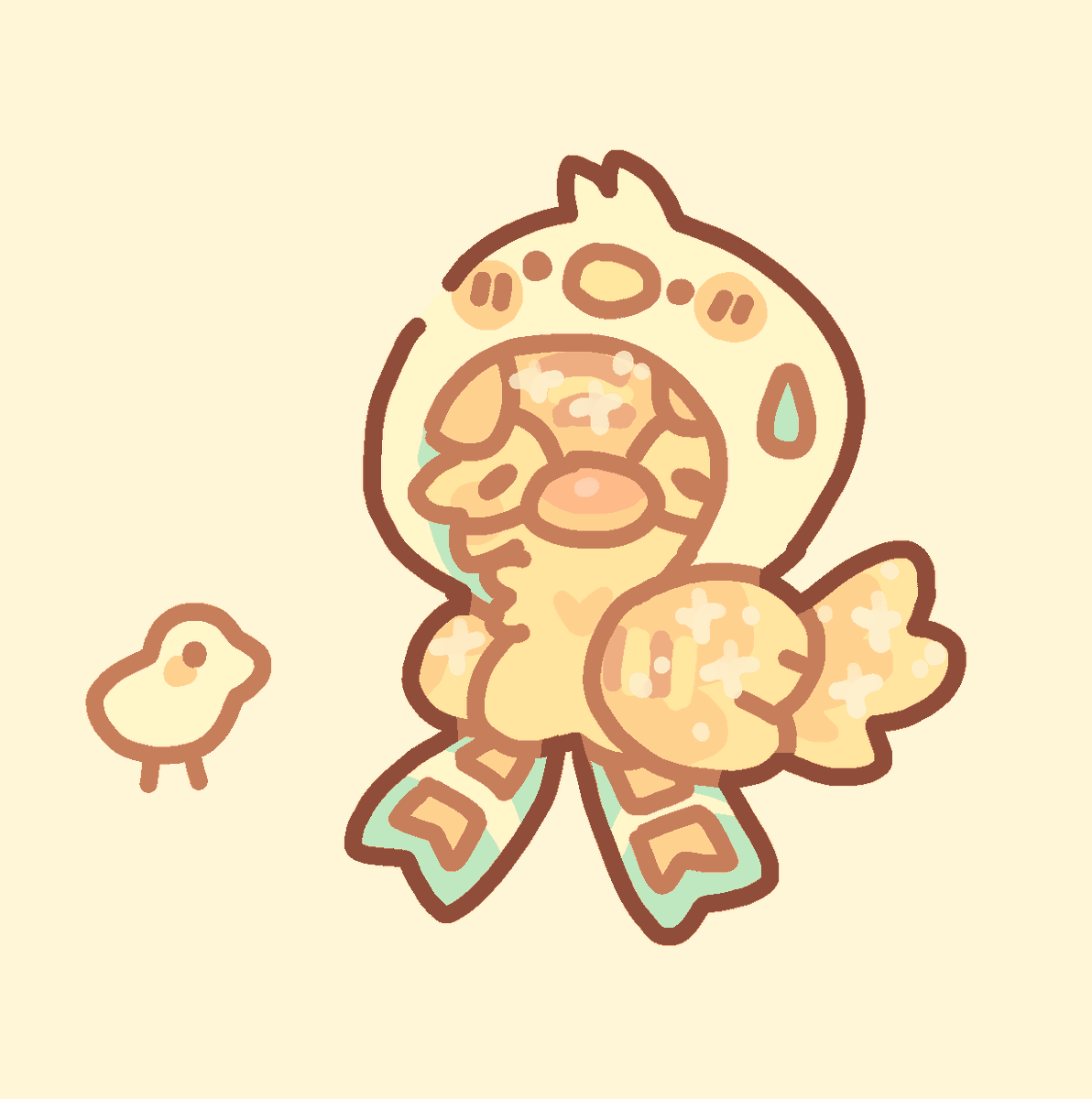nyuudex's tweet photo. duck howl i made for fren https://t.co/Us2B43LEOb