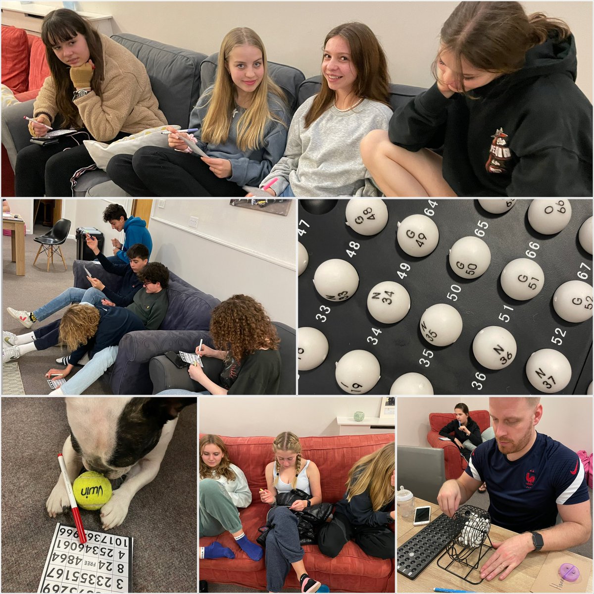 DovColStMartins's tweet photo. Great fun playing bingo in the house tonight 🤗 Why is there always one lucky person who’s numbers keep coming out?! https://t.co/RbV3A2PIEi