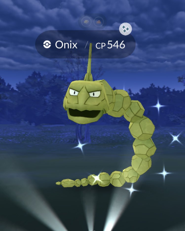 Tommi 🌿 on X: Found a shiny green Onix too! 💚 #Pokemon #PokemonGO  #ShinyPokemon #Onix  / X