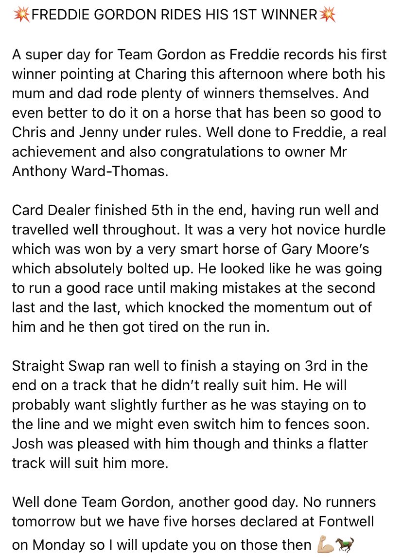 Chris Gordon Racing tweet media