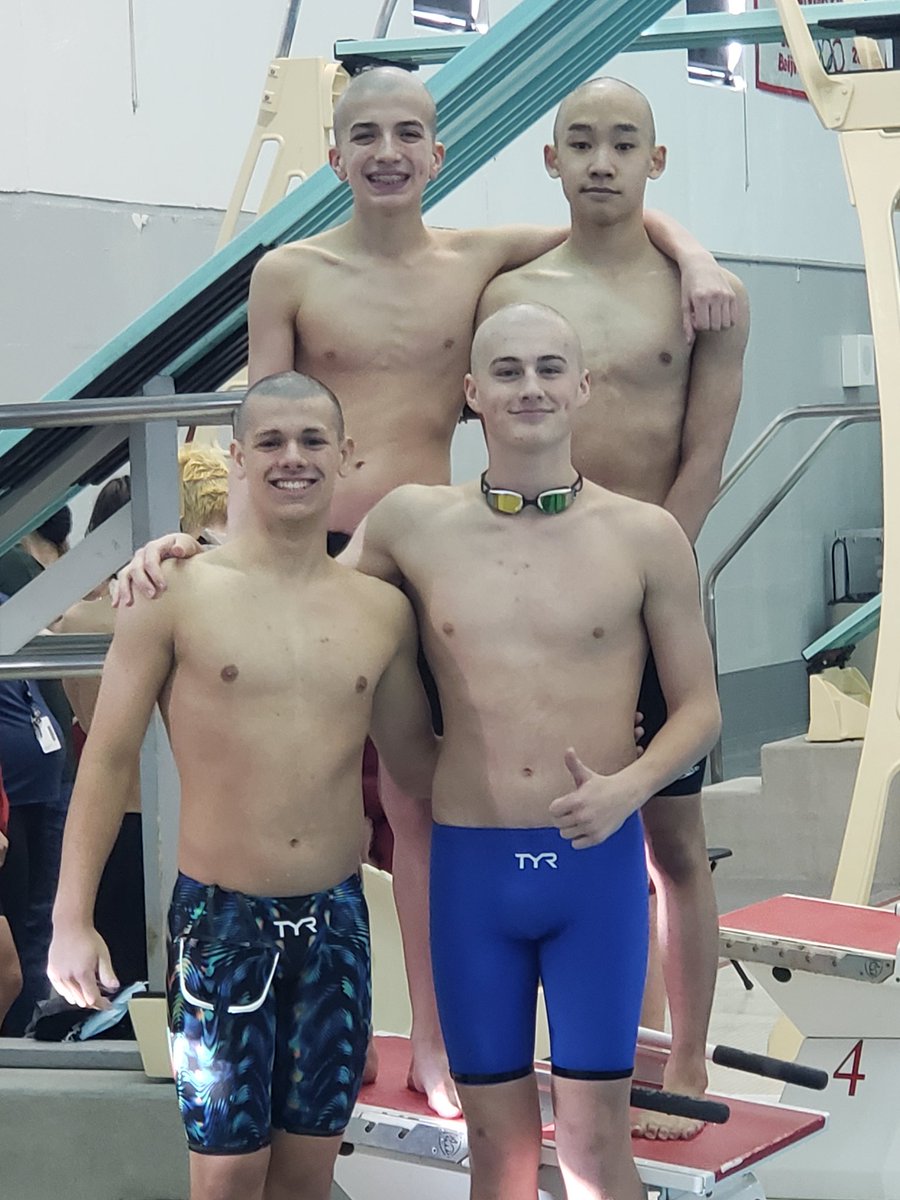 WildkitSwimming's tweet photo. Great relay for Jonas Nissan, Isaac Peng, Nate Cvetas and Will Huston! 3rd at #CSLFROSH #swimKits https://t.co/llC1kpzoZK