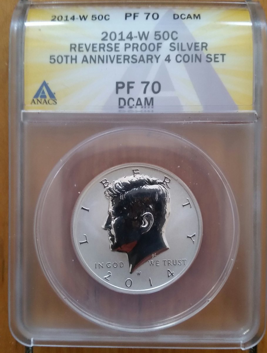 AlecCurrier's tweet photo. ❤#Remember35❤ #JFK #JFKJr #KennedyHalfDollar #ReverseProof #SilverProof #Silver #SilverShine #DeepCam #CoolCoins #35X2 = #PF70 😁 💫 https://t.co/zLUQSIDr2l