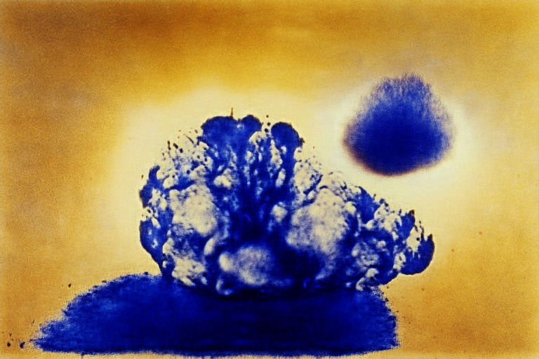 RiversHaveWings's tweet photo. "a nuclear explosion by Yves Klein" https://t.co/aFa87COlOc