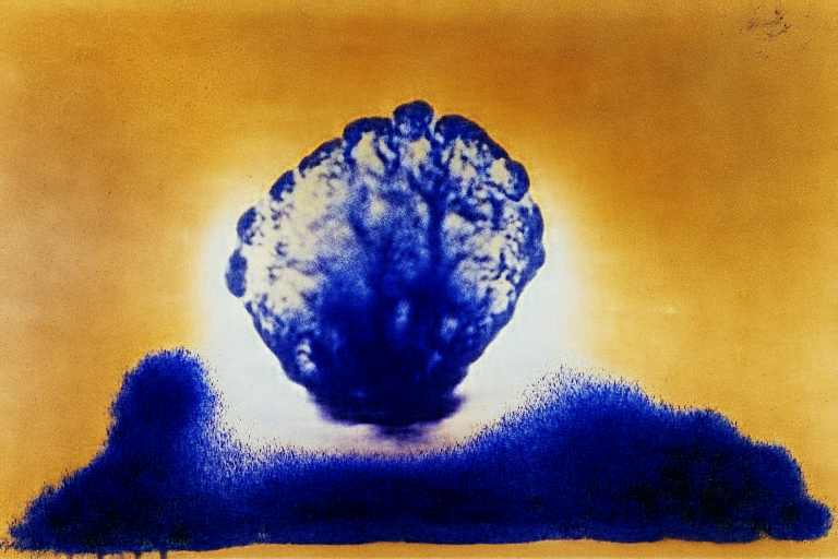 RiversHaveWings's tweet photo. "a nuclear explosion by Yves Klein" https://t.co/aFa87COlOc