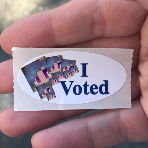 mayor_barry's tweet photo. VOTE PEOPLE VOTE Sticker by Hotslicer#1769 https://t.co/fcmvvi5yQo