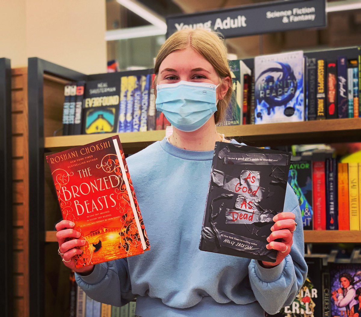 Bookseller faves of 2021, Mia edition!! These #youngadultbooks should be added to your #tbrpile immediately. Mia wouldn’t steer you wrong! 📚 
#bnbuzz