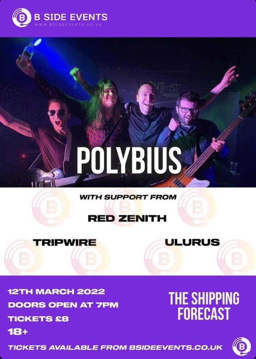 offpolybius's tweet image. It’s been a while, get tickets for our first headline of 2022. Gonna be our biggest and best yet. Get tickets whilst you still can, discount currently as well bsideevents.co.uk/shop/gigs/poly…