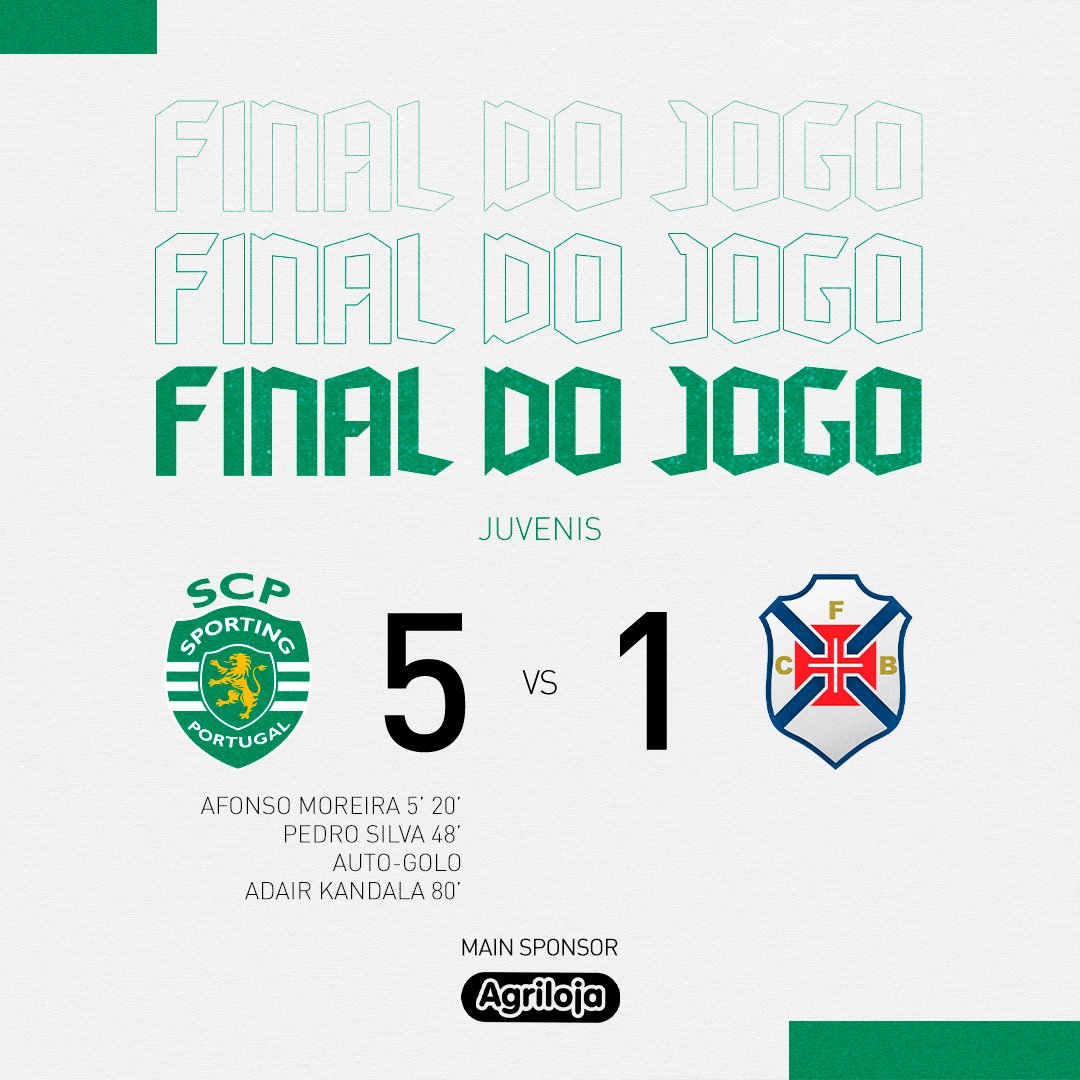 Sporting CP - ⏹ Final do jogo no Estádio D. Afonso