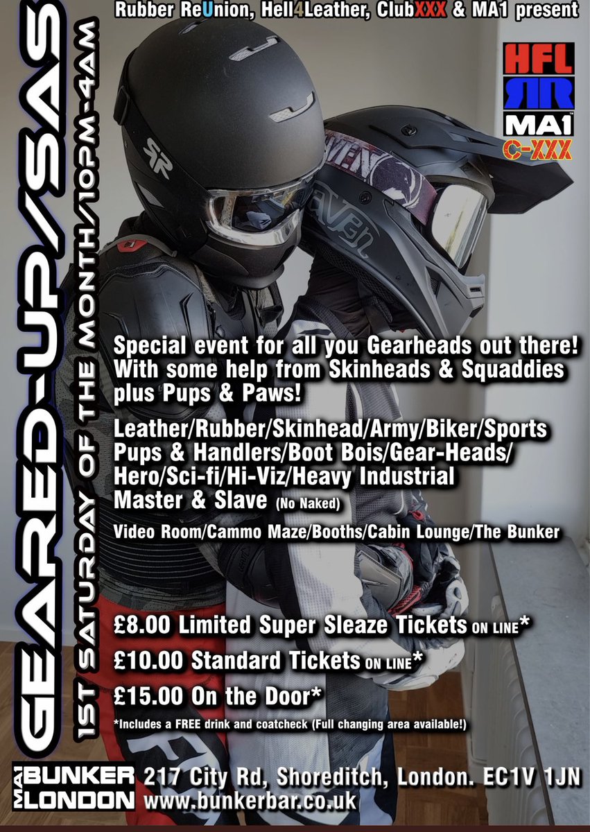 Electroskin01's tweet photo. See u guys @LondonBunker full skin gear, looking to fuck hard https://t.co/QUWDFKOqkX