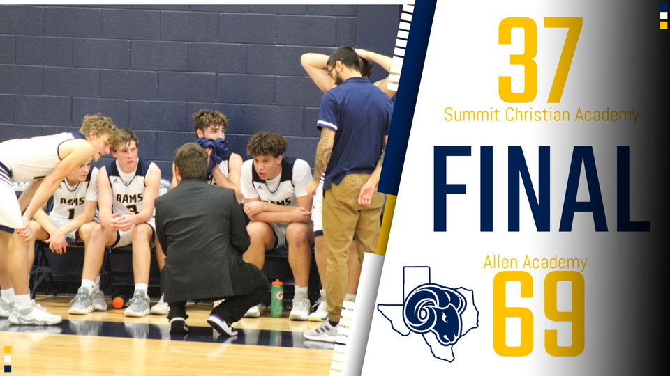 Allen Academy Athletics (@allen_athletics) on Twitter photo TAPPS 2A Boys Basketball District Final Sat. 2/5
Allen Academy 69
Summit Christian Academy 37
Rams Overall Record 9-13, District 2-2
@KAGS_Justin <a href="/DarrylBruffett/">Darryl Bruffett</a> <a href="/TylerShawSports/">Tyler Shaw</a>
<a href="/BrazosSports/">BrazosSports</a> <a href="/AlexMill20/">Alex Miller</a> <a href="/AbigailOchoa88/">abigail</a>
<a href="/LSCSN/">Lone Star Christian Sports Network (LSCSN)</a> <a href="/TexasHoopZone/">SBS</a> <a href="/Tabchoops/">𝙏𝘼𝘽𝘾🏀📋</a>
<a href="/ScoopSports/">DaveCampbellSports</a> <a href="/TAPPSbiz/">TAPPS</a> TAPPS 2A Boys Basketball District Final Sat. 2/5
Allen Academy 69
Summit Christian Academy 37
Rams Overall Record 9-13, District 2-2
@KAGS_Justin <a href="/DarrylBruffett/">Darryl Bruffett</a> <a href="/TylerShawSports/">Tyler Shaw</a>
<a href="/BrazosSports/">BrazosSports</a> <a href="/AlexMill20/">Alex Miller</a> <a href="/AbigailOchoa88/">abigail</a>
<a href="/LSCSN/">Lone Star Christian Sports Network (LSCSN)</a> <a href="/TexasHoopZone/">SBS</a> <a href="/Tabchoops/">𝙏𝘼𝘽𝘾🏀📋</a>
<a href="/ScoopSports/">DaveCampbellSports</a> <a href="/TAPPSbiz/">TAPPS</a>