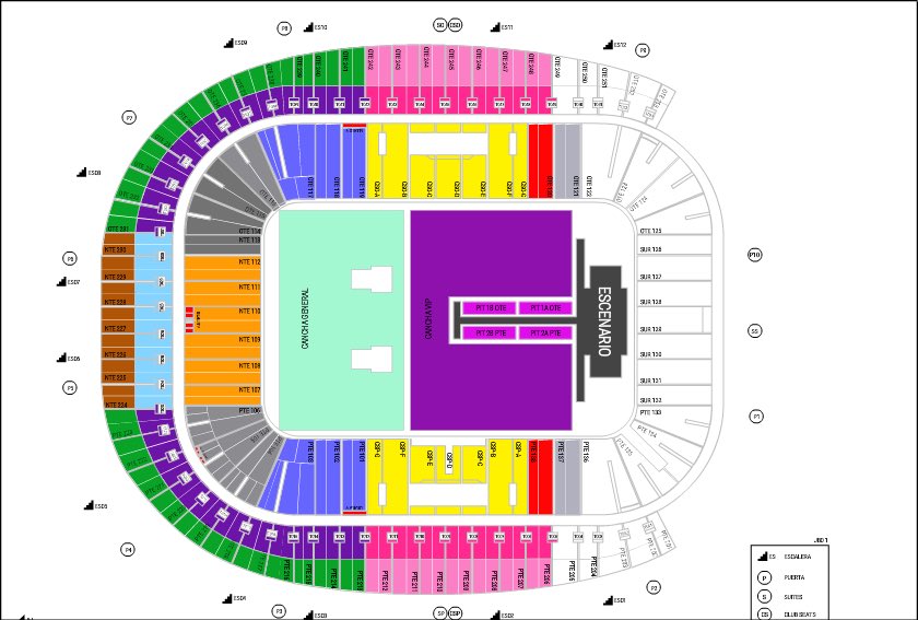 Bad Bunny Mexico Fan Club 🇲🇽🐰🏝 on Twitter "MAPA MONTERREY! Activos! 🏟🔥