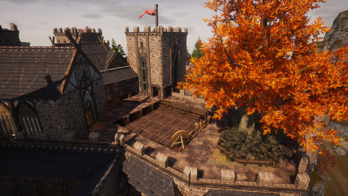 Won't be able to finish this #conanexiles castle, sadly, due to mod incompatibility with the newest update, but here's what I had got done thus far. Had only just begun the decorating phase 😅
We'll build another even better, just after I uncrawl from the fetal position 🤣