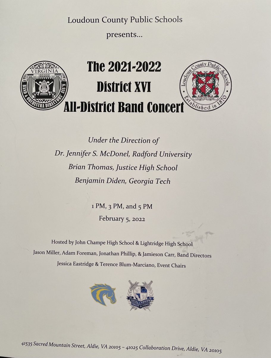 epstanford's tweet image. Wonderful live music! First District Band since 2020! #lcps22