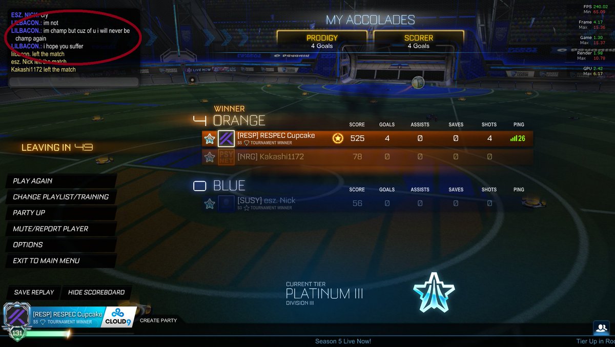 Azaleane_'s tweet photo. Today's dose of #RocketLeague excuses.
Yep. Checks out.

@RespecEsports | #RespecCC | #GGsOnly https://t.co/plVqq62oNj