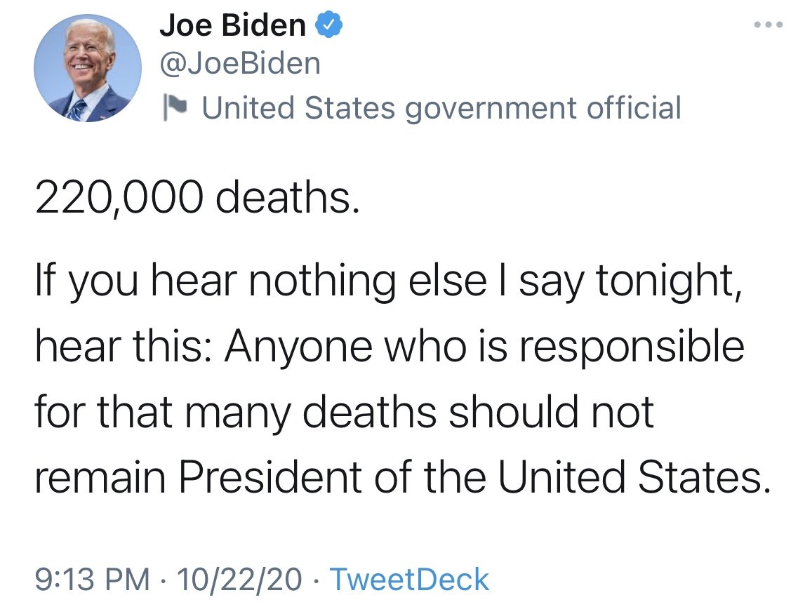 PatTheSocialist's tweet photo. Around 700,000 deaths under Biden. https://t.co/084Vwn8hb2