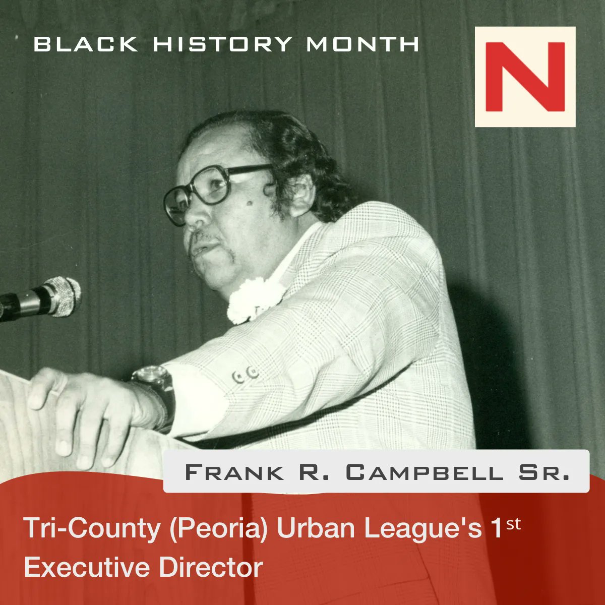 Frank Campbell Sr. was <a href="/tcpulpeoria/">Tri-County Peoria Urban League</a>'s founding Executive Director. Through his leadership from 1965 to 1992, the Urban League created 20,000 summer jobs, integrated the trade unions, and helped desegregate <a href="/PEORIA150/">PSD150</a>.

#economicdevelopment #blackhistorymonth #civilrightsmovement