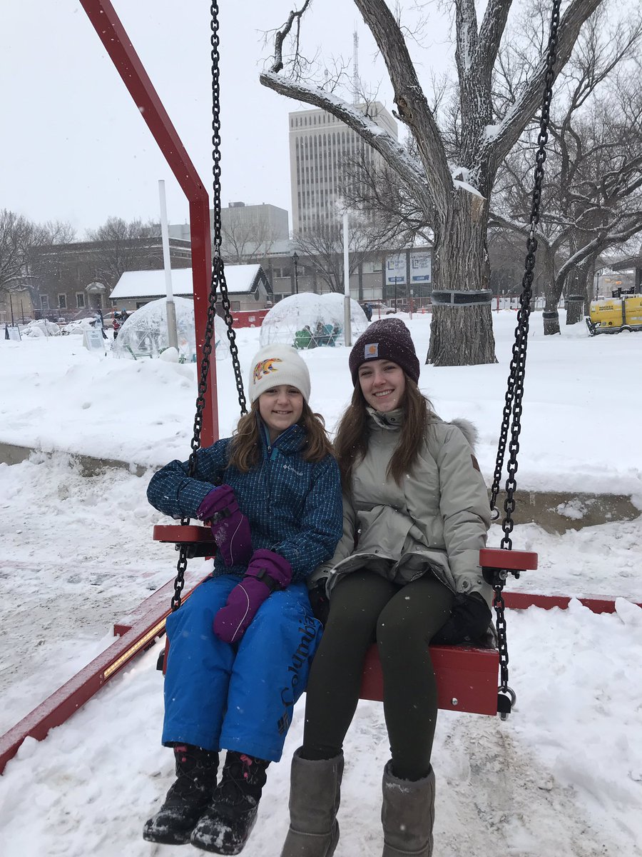 PrairieTrusz's tweet photo. #frostyqr Such a beautiful winter βοΈ day in #Regina to get outside and play downtown! #crokicurl #freehotchocolate Thanks @CityofRegina @ReginaDowntown and everyone involved! https://t.co/99xA2TadwU