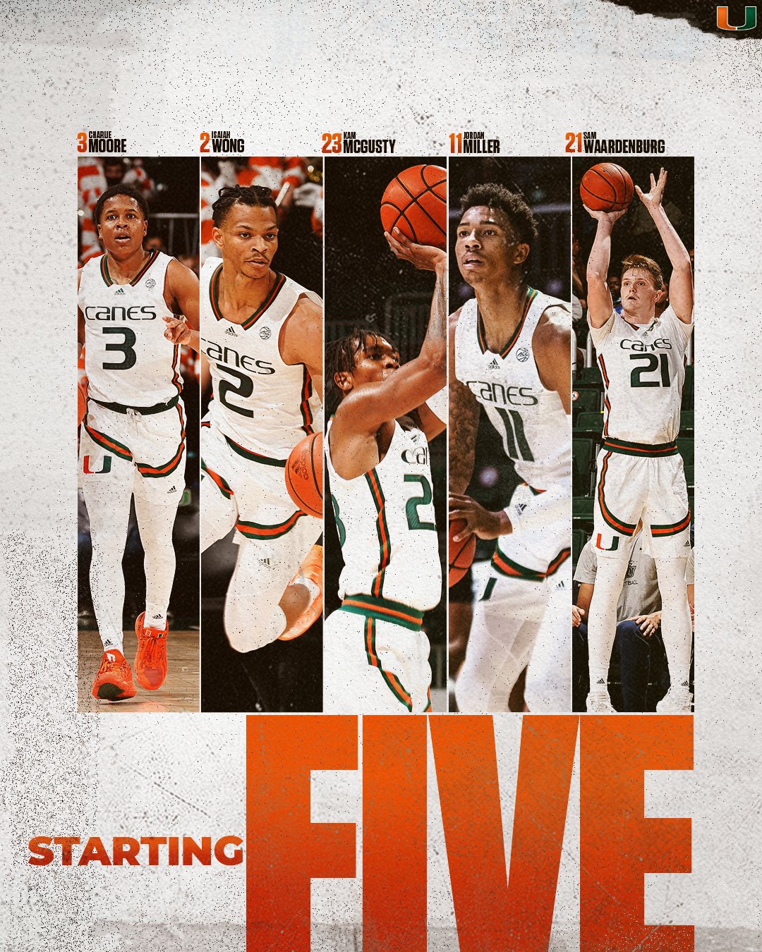 Canes Hoops on Twitter "Tonight's starting five against the BC Eagles…
