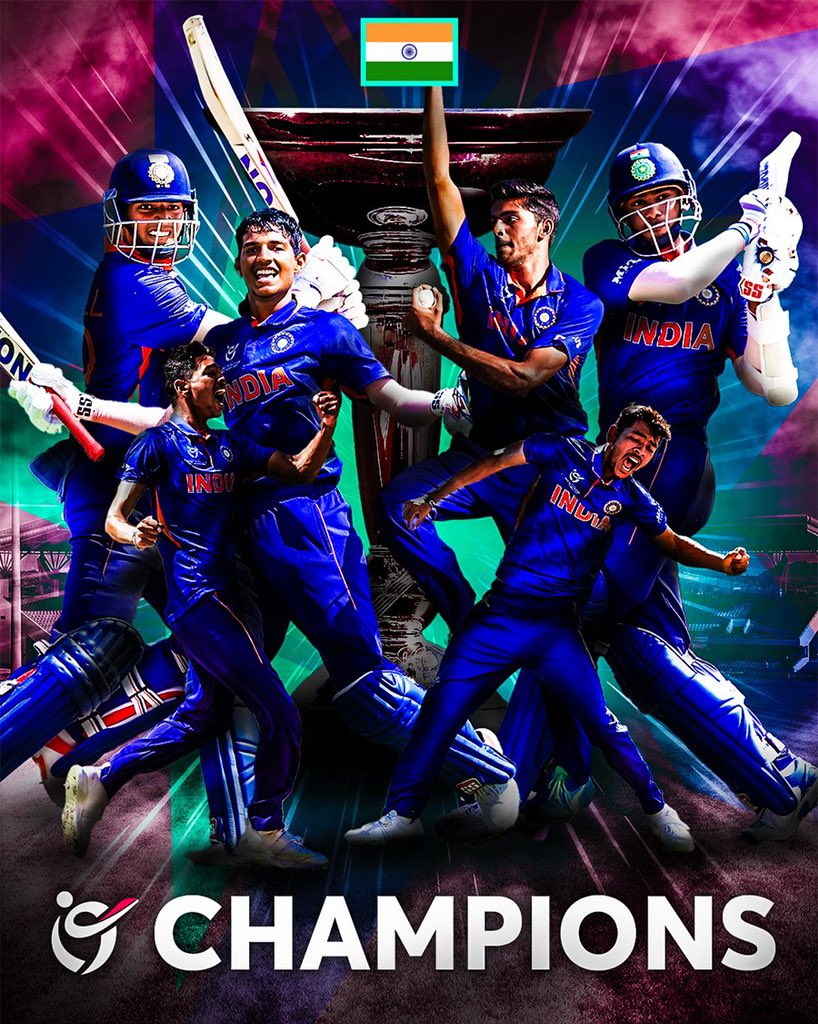 sukant9993's tweet photo. Congratulations #TeamIndia
#U19CWCFinal #Chmapion https://t.co/eNwiDUK2dS