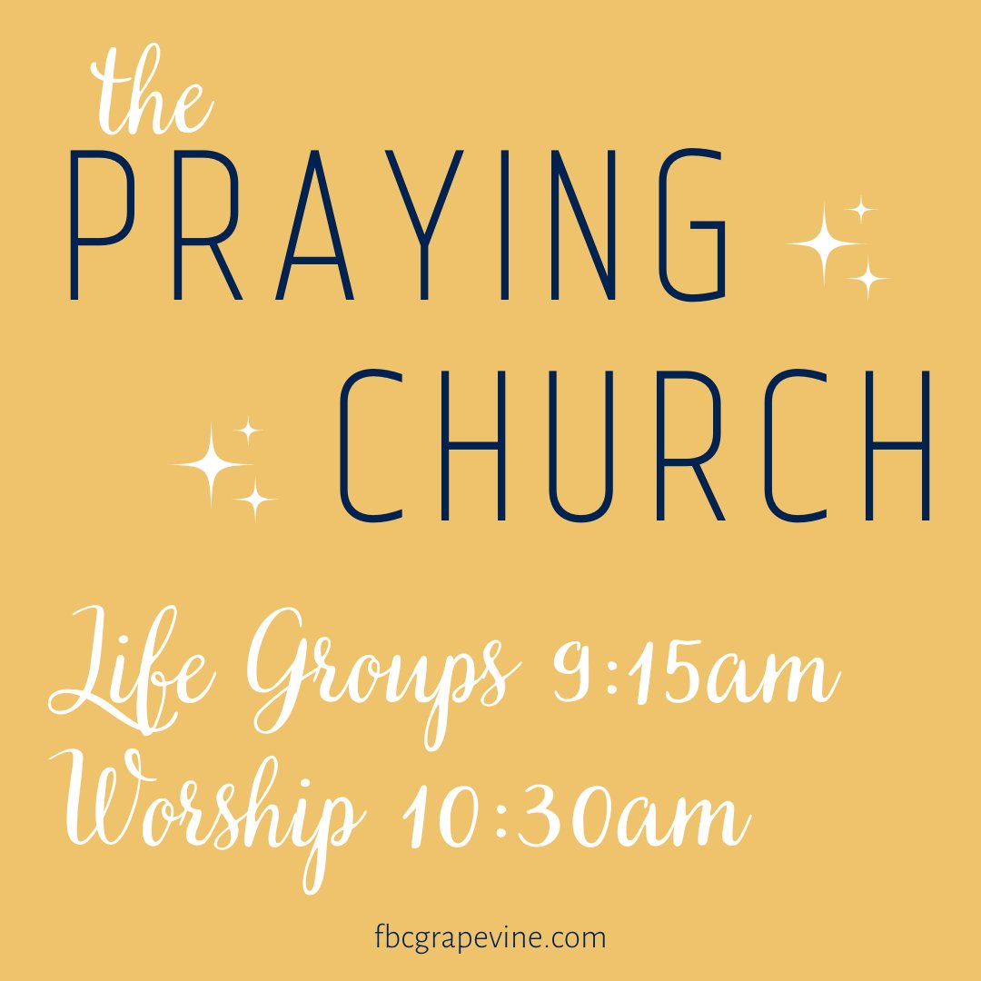 FirstGrapevine's tweet photo. We hope to see you this morning for Life Groups at 9:15 and Worship at 10:30. Pastor Doug will be continuing his series on the Enduring Church. https://t.co/spMa2gwUgX