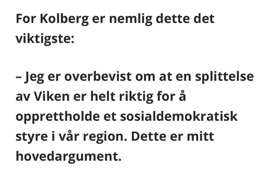 MartinWilhelmse's tweet photo. Når det ikke handler om innbyggerne, men kun om Kolberg og makt! #viken https://t.co/95VX7LfZfI