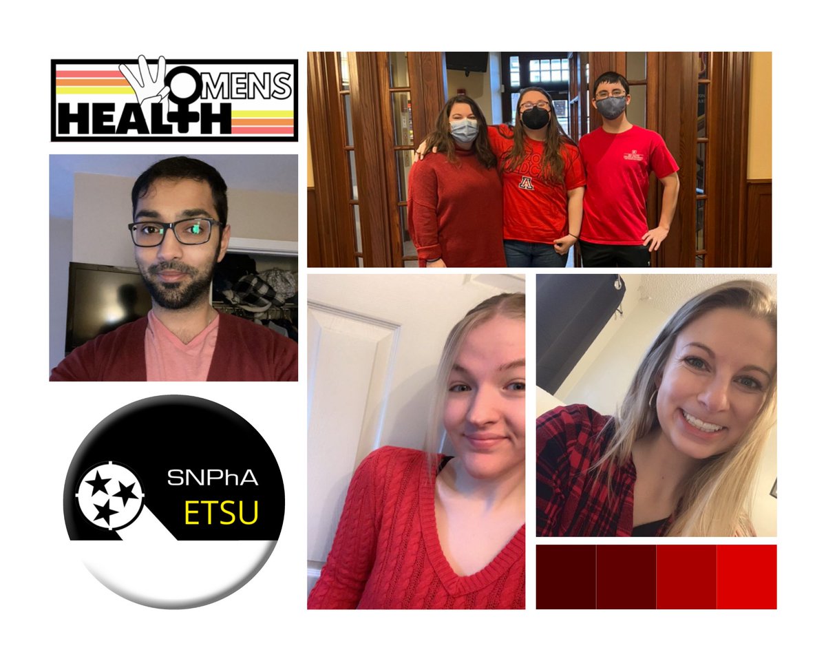 ETSUSNPhA's tweet photo. To celebrate this year's Go Red for Women Day, ETSU SNPhA came together to promote women's heart health! To learn more about this cause or to donate, go to https://t.co/rAF5cUvzvY.
#ETSUSNPhA #SNPhA #ETSUPharmacy #SNPhARegion2 #GrowingFromOurROOTS #SNPhAGoesRed #WearRedAndGive https://t.co/DbVQoY0hzu