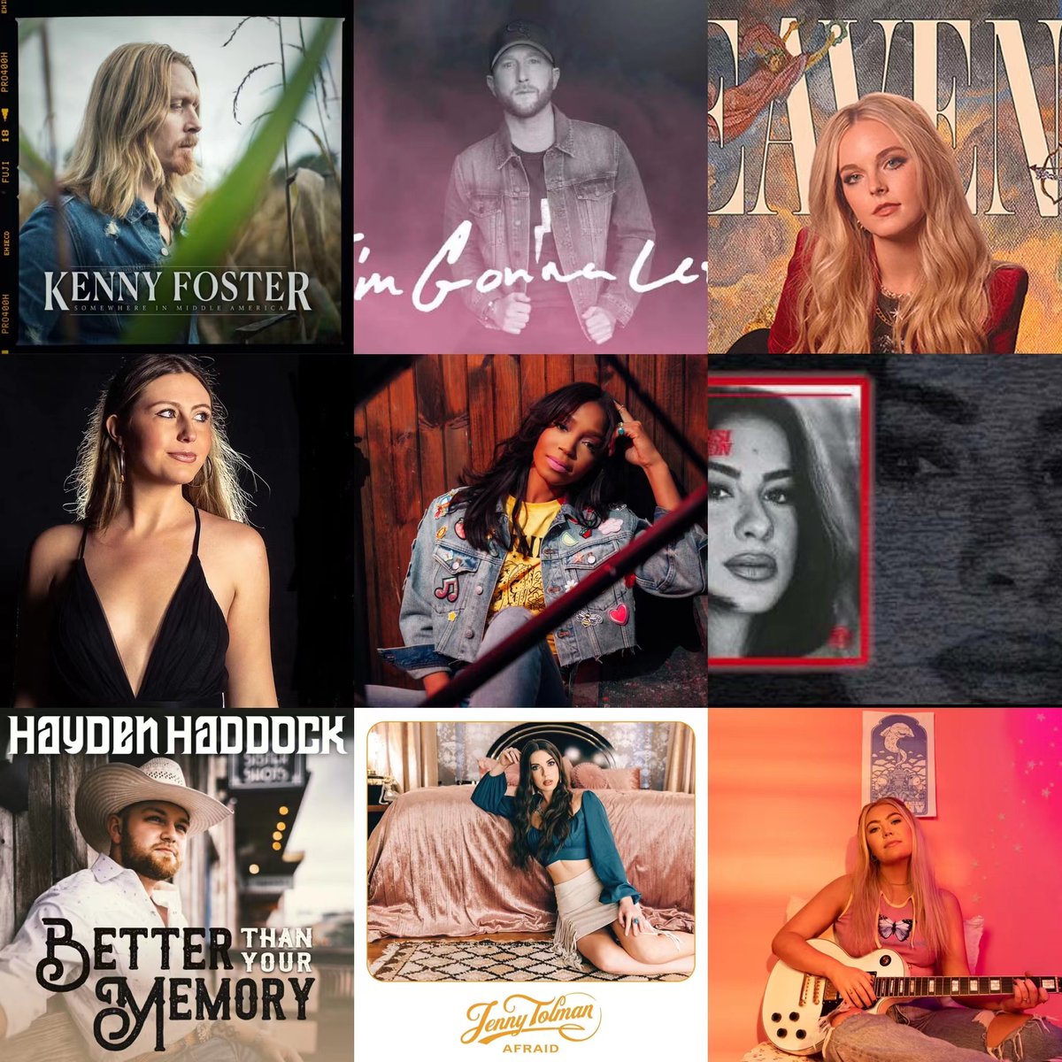 It's time for your New Music Roundup! 🤠

Check out these new releases from <a href="/coleswindell/">Cole Swindell</a>, <a href="/MollyLovette/">Molly Lovette</a>, <a href="/KassiAshton/">KASSI ASHTON</a>, <a href="/JennyTolman/">Jenny Tolman</a>, <a href="/SachaOfficial_/">S A C H A</a>, <a href="/Hayden_Haddock/">Hayden Haddock</a>, <a href="/kennyisgo/">Kenny Foster</a>, <a href="/KarleySCollins/">Karley Scott Collins</a>, and <a href="/brifletcher/">Bri Fletcher</a>. Whose on repeat for you this week? 🤔