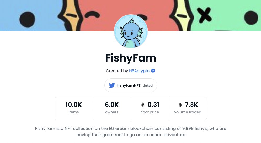 fishyfamNFT's tweet photo. Congrats on 6k unique holders fam! ❤️ https://t.co/YE4eRyHMaO