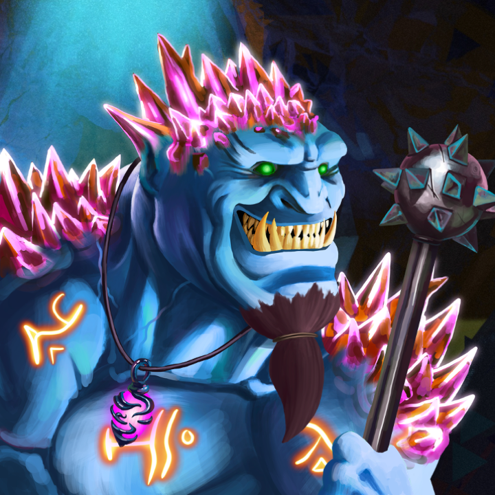 Introducing: Elementals! 

Are they result of a powerful spell, or visitors from another world? Elementals are part orc and part crystal, rock or lava. They are said to be invulnerable to mundane blades.

"Scratch my back and I'll scratch yours!" --- Kris Kristal #NFT #Everlorn