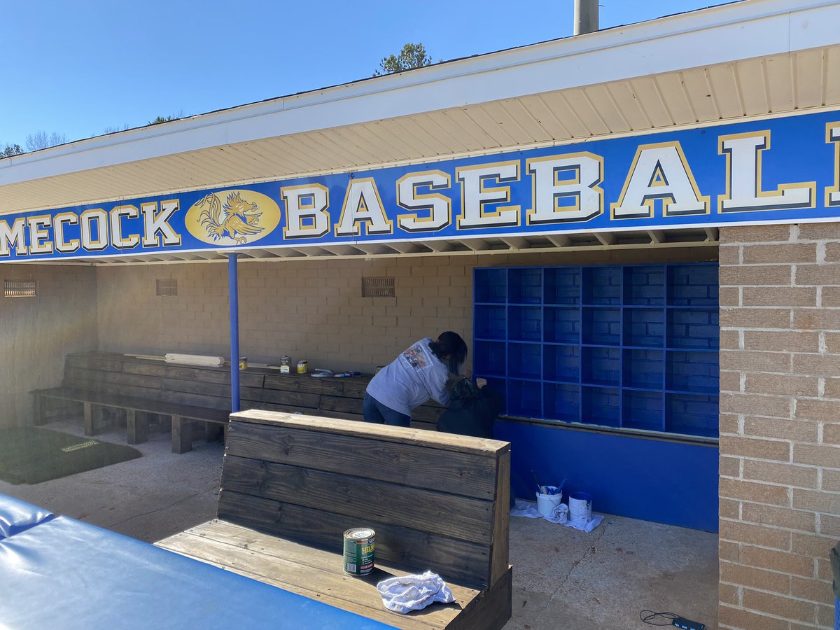 WillBHoward's tweet photo. Another great workday just before the start of a new season. Thank you to everyone who came out with a helping hand. Our new bullpen facility is underway! https://t.co/HuJgKlEiXp