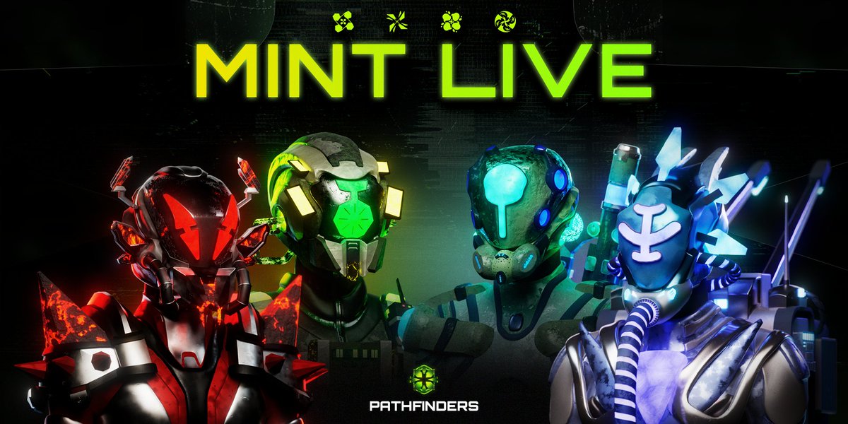 🚨 PATHFINDERS. The day has finally come. 🚨

Raffle Mint is live: thepathfinders.io/mint

Goodluck. !ascend

Every retweet will be considered for a Free PATHFINDERS NFT.