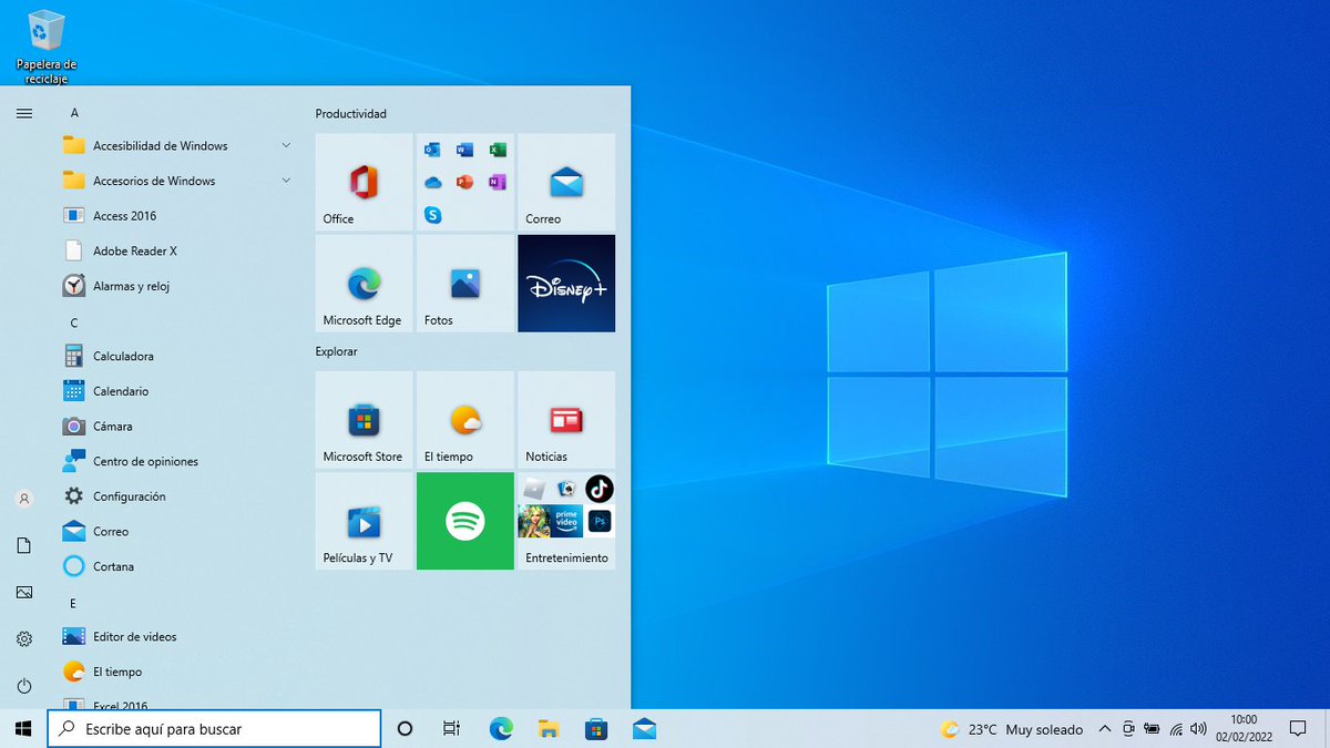 Eh actualizado Windows 10 Home Single Language Versión: 21H2. *se emociona*