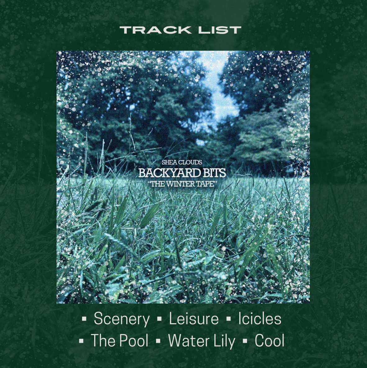 PenArk's tweet photo. Backyard Bits: "The Winter Tape"

1. Scenery
2. Leisure
3. Icicles
4. The Pool
5. Water Lily
6. Cool

https://t.co/7FjW9o9bzU https://t.co/HRqRfLWDld