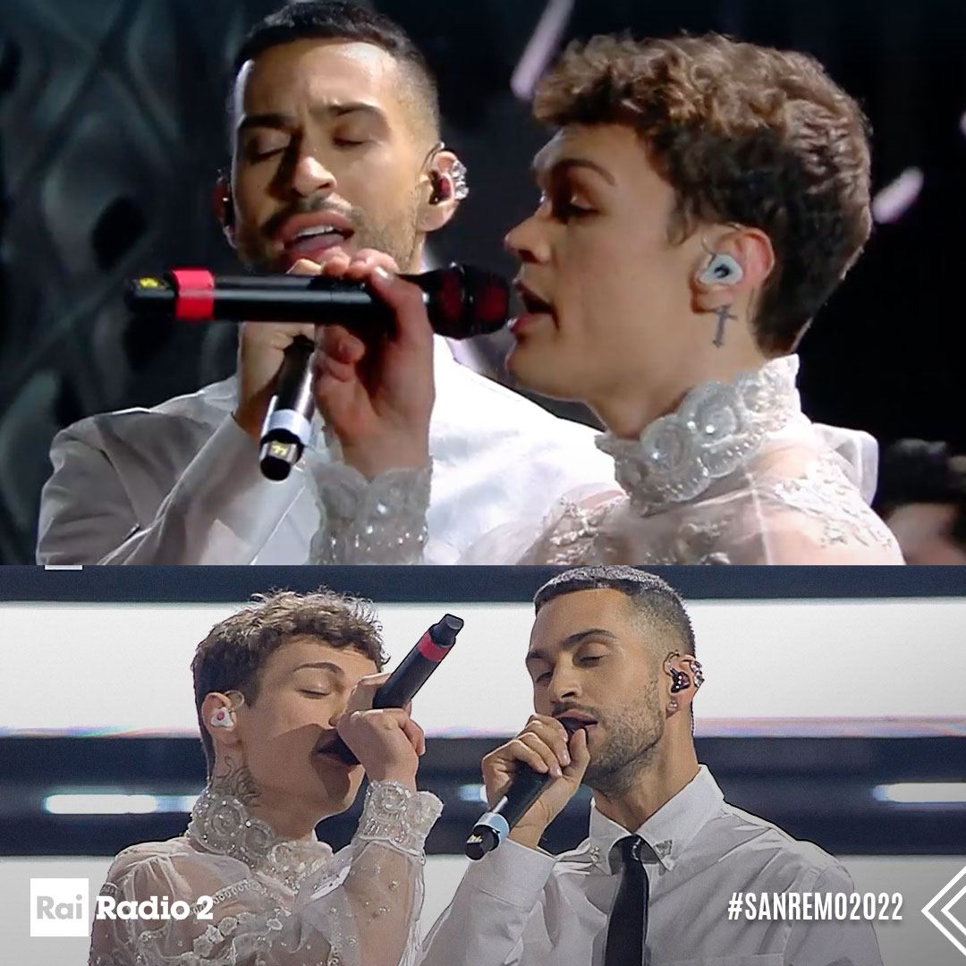 🎙 <a href="/Mahmood_Music/">Mahmood</a> &amp; #Blanco cantano "Brividi" sul palco di <a href="/SanremoRai/">Festival di Sanremo</a>
 
Vinceranno il Festival?

Tra poco nel backstage di #RaiRadio2 📻
Guarda #Sanremo2022 ➡ bit.ly/RaiRadio-backs…