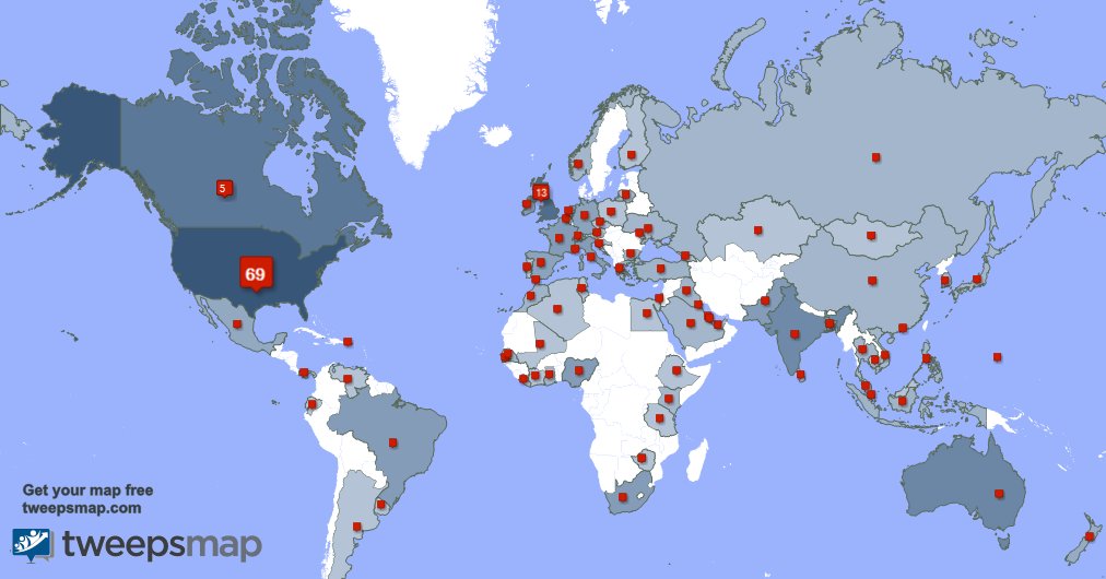 Special thank you to my 2 new followers from USA, and more last week. tweepsmap.com/!courtneym8216
