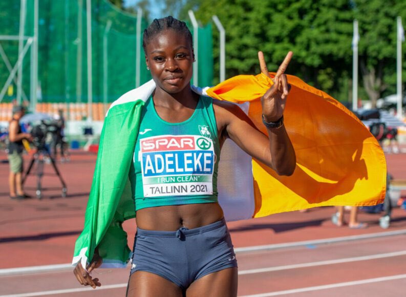 7.21(a) for <a href="/rhasidatadeleke/">Rhasidat Adeleke</a> in Albuquerque, moving the Tallaght AC athlete to top of the 60m (indoor) all time Irish list 🙌🏼🇮🇪

Improving on Molly Scott’s 7.23 set in Athlone last weekend👏🏻

#SprintStars #IrishAthletics