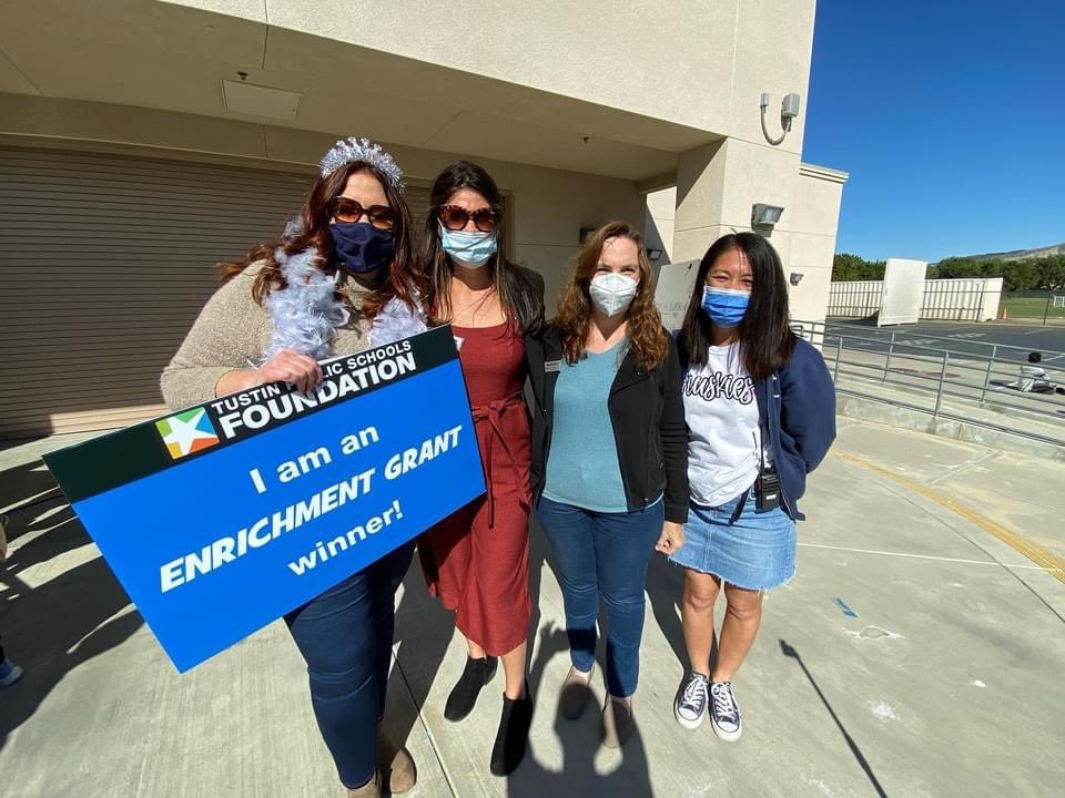 Thank you <a href="/TPSF_Tustin/">Tustin Schools Fndn.</a> for awarding me with one of the Enrichment Grants. The 4th grade team can’t wait to share what we create. Lights, Camera, Action!