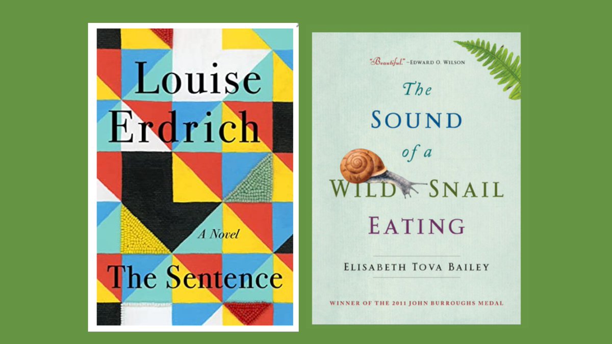 AlgonquinBooks's tweet photo. We just love when novels reference other books ๐ Like the way #TheSoundoftheWildSnailEating by Elisabeth Tova Bailey appears in Louise Erdrich's latest novel, The Sentence. Raise your hand if you spotted it in there #booksinbooks Read more about #Snail: https://t.co/mvtmy7oUq2 https://t.co/YRaRnwZsVP
