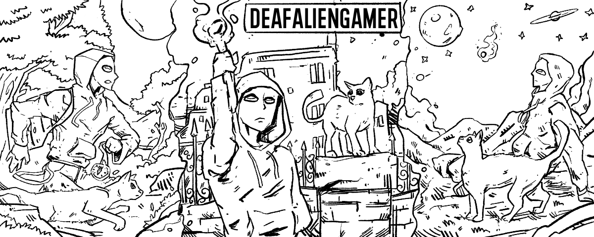 DeafAlienGamer's tweet photo. Here's a sneak peek of the sketch for my Twitch and Twitter banner! (Part of the big "update 2.0"!!) https://t.co/KUE8NZ5C0q