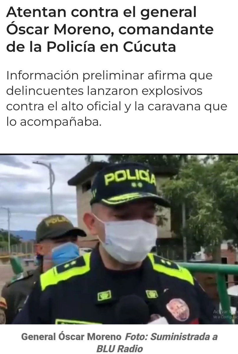 millaromerosoto's tweet photo. Ante el atentado contra el BG Oscar Moreno, Comandante de @PoliciaCúcuta, toda nuestra solidaridad. Hacemos un llamado contundente al Gobierno Nacional a tomar acciones concretas ante la ola de terrorismo que sufre Cúcuta y Norte de Santander. #SinTregua https://t.co/9wboMVhfUb