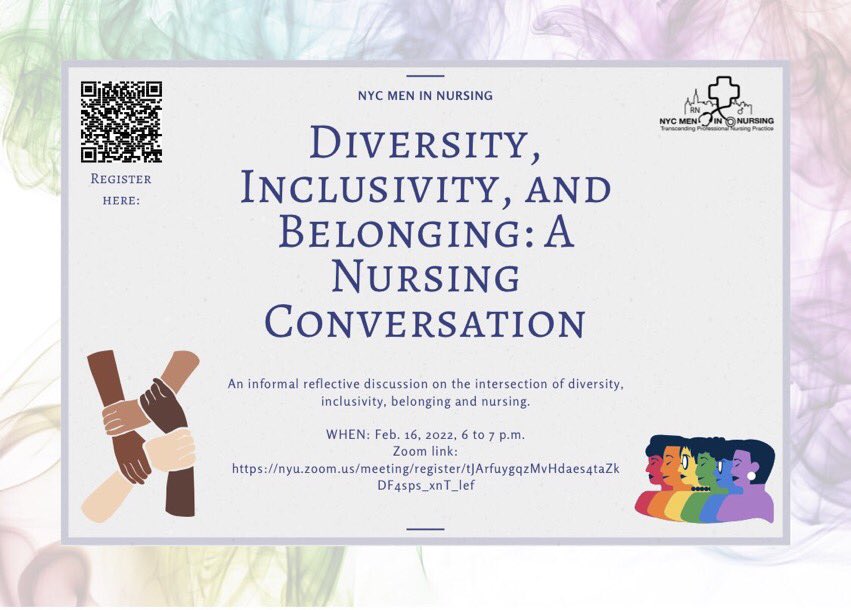 Register today. #MenInNursing #Diversity #inclusivity