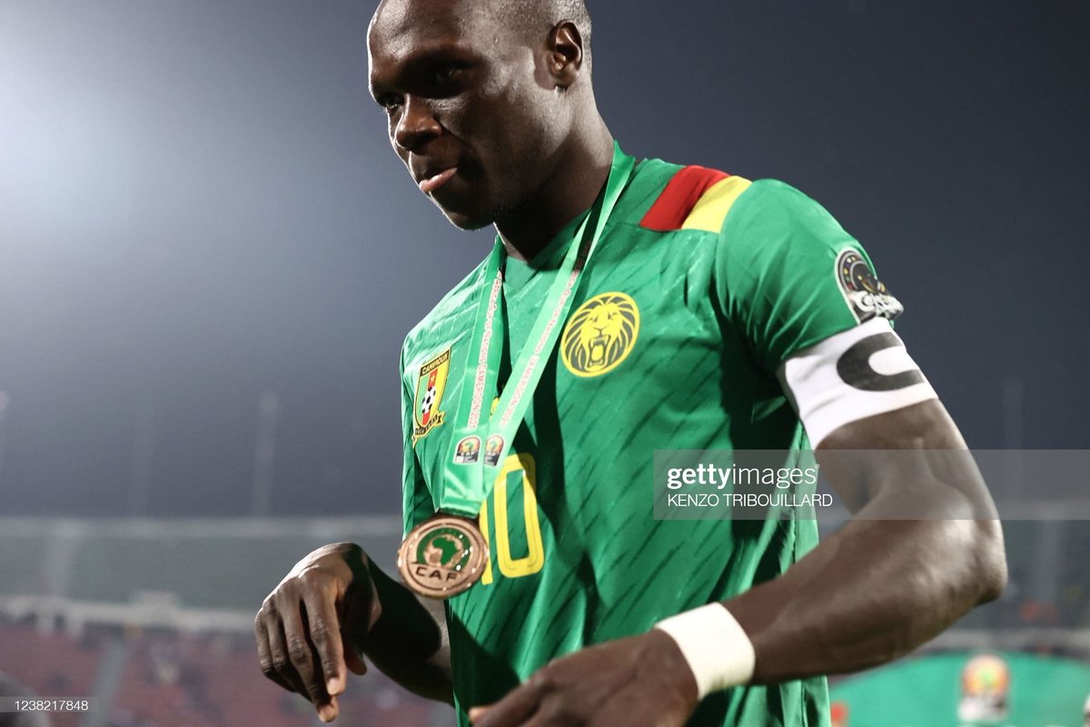 cfootcameroun's tweet photo. 📊 Vincent Aboubakar devient le premier joueur à marquer 8 buts en une seule édition de la #CAN depuis 48 ans.
#CAN2021  #TeamCameroon https://t.co/tx6C79DAnI