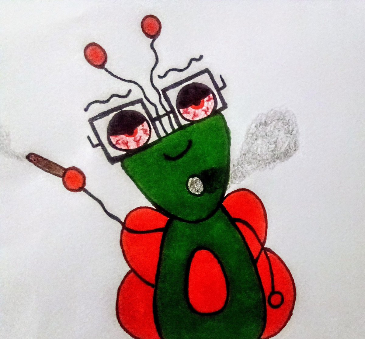 JohnTerrapin's tweet photo. DoodleBugz. Gen 1 will contain 5 #NFT s to be minted
Say Hello to-
"Wheezy" Intoxication Level 63%/100% #nftart #dcentdigital #nftcollectibles https://t.co/9kfIDfzLrp