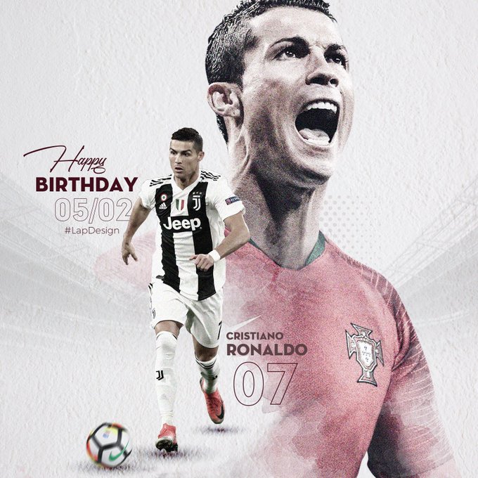 Cristiano Ronaldo's Birthday Celebration HappyBday.to
