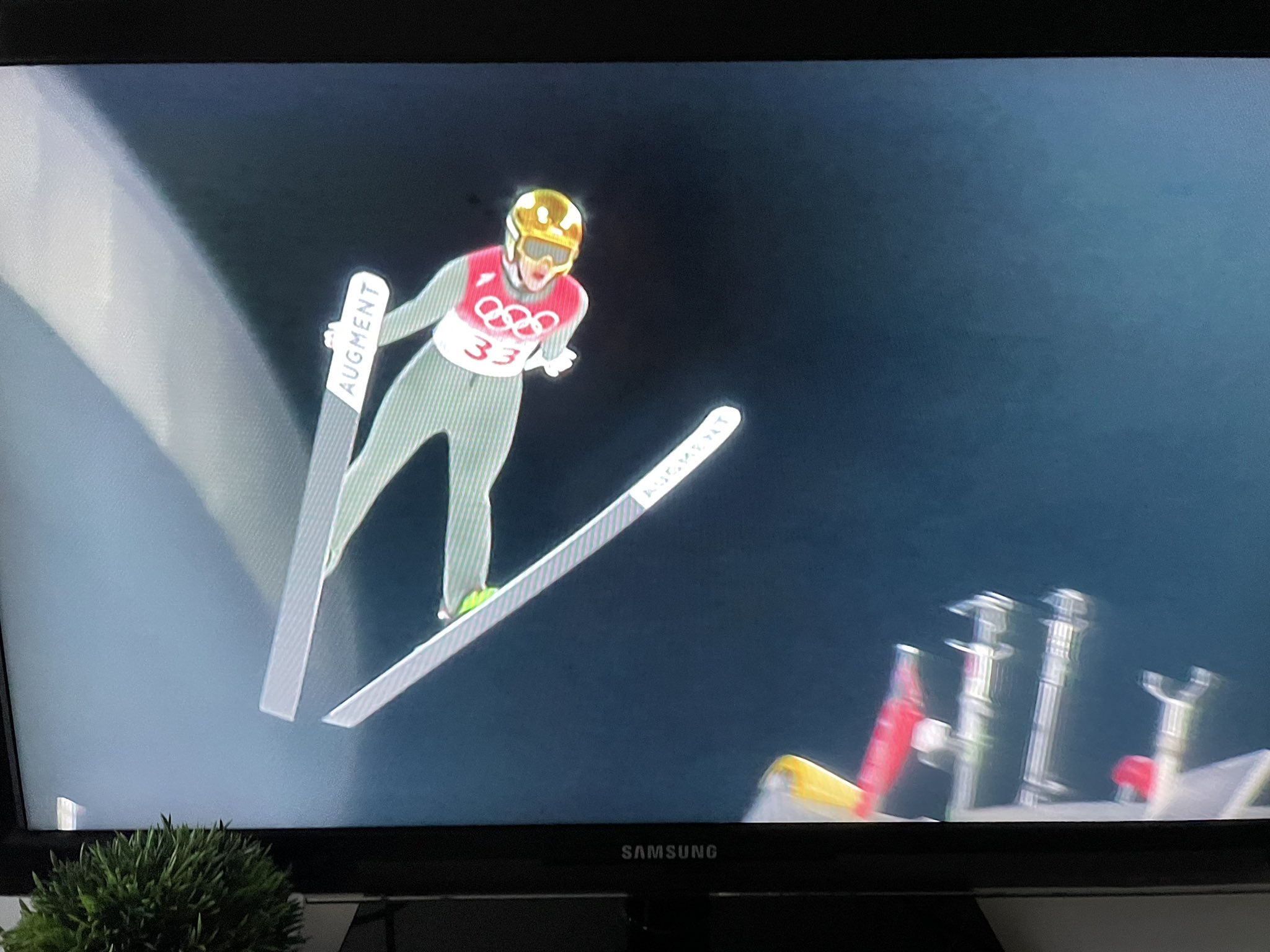 ski jumping on tv