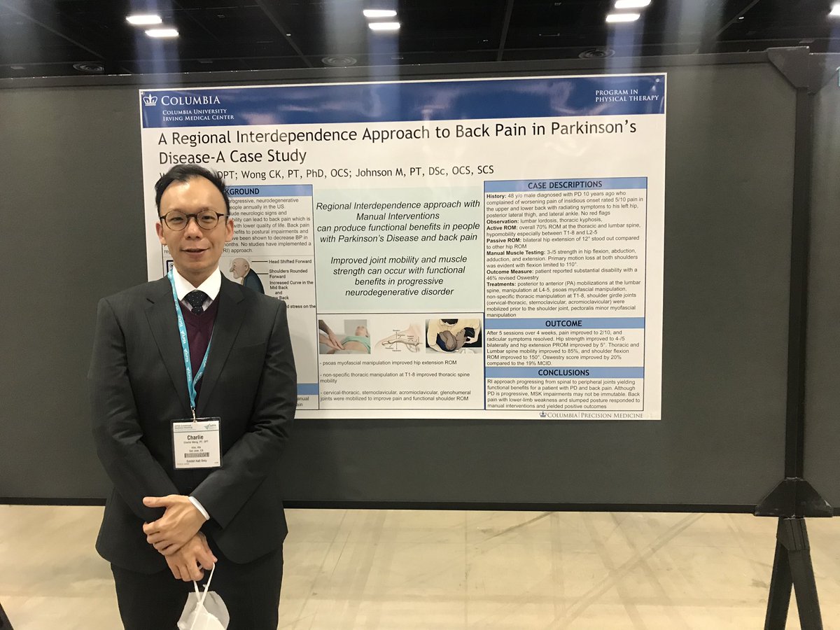 Charlie Weng ATSU DPT alum presenting his research at #CSM2022