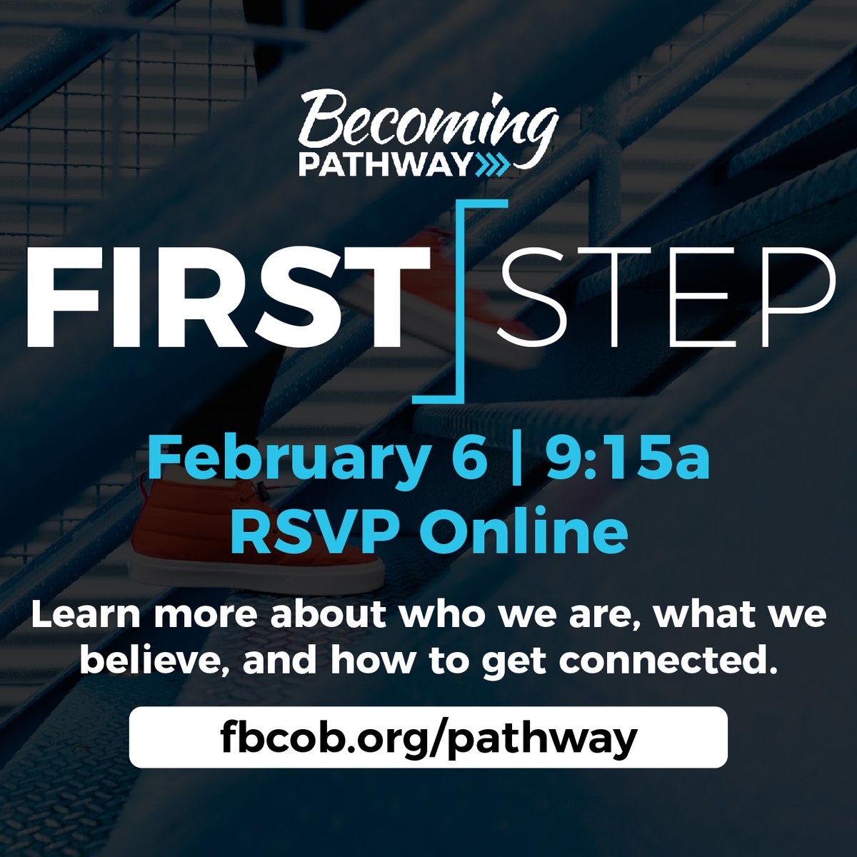 FBCOB's tweet image. The next First Step Pathway Class is TOMORROW at 9:15a. Learn more about who we are, what we believe, and how to get connected. SIGN UP &amp;gt; FBCOB.org/pathway