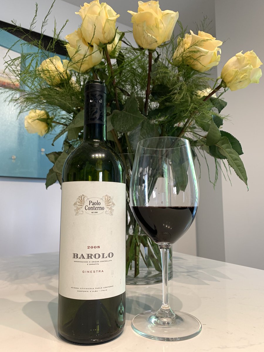 My Saturday Wine Paolo Conterno Barolo Ginestra 2008
By @paoloconterno
spiciness, balsamic and mineral undertones. Elegant… 

 @frechettevins <a href="/lasaq/">𝑄𝑢𝑒𝑒𝑛☾</a> ⁦<a href="/ItalianWinesUSA/">Italian Wine - Taste the Passion</a>⁩