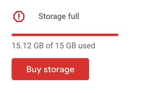 techdev5521's tweet image. Hey @Google it's not cool to hold people's data hostage over bogus claims of running out of storage. Its almost like you're lying for profit.