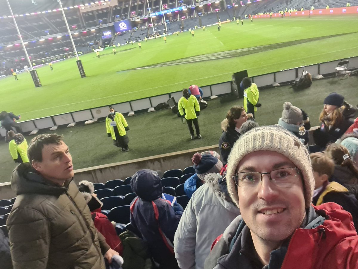 Great to be at @BTMurrayfield for the first time today with our Form 4s for the #calcuttacup. A good game; shame about the score...